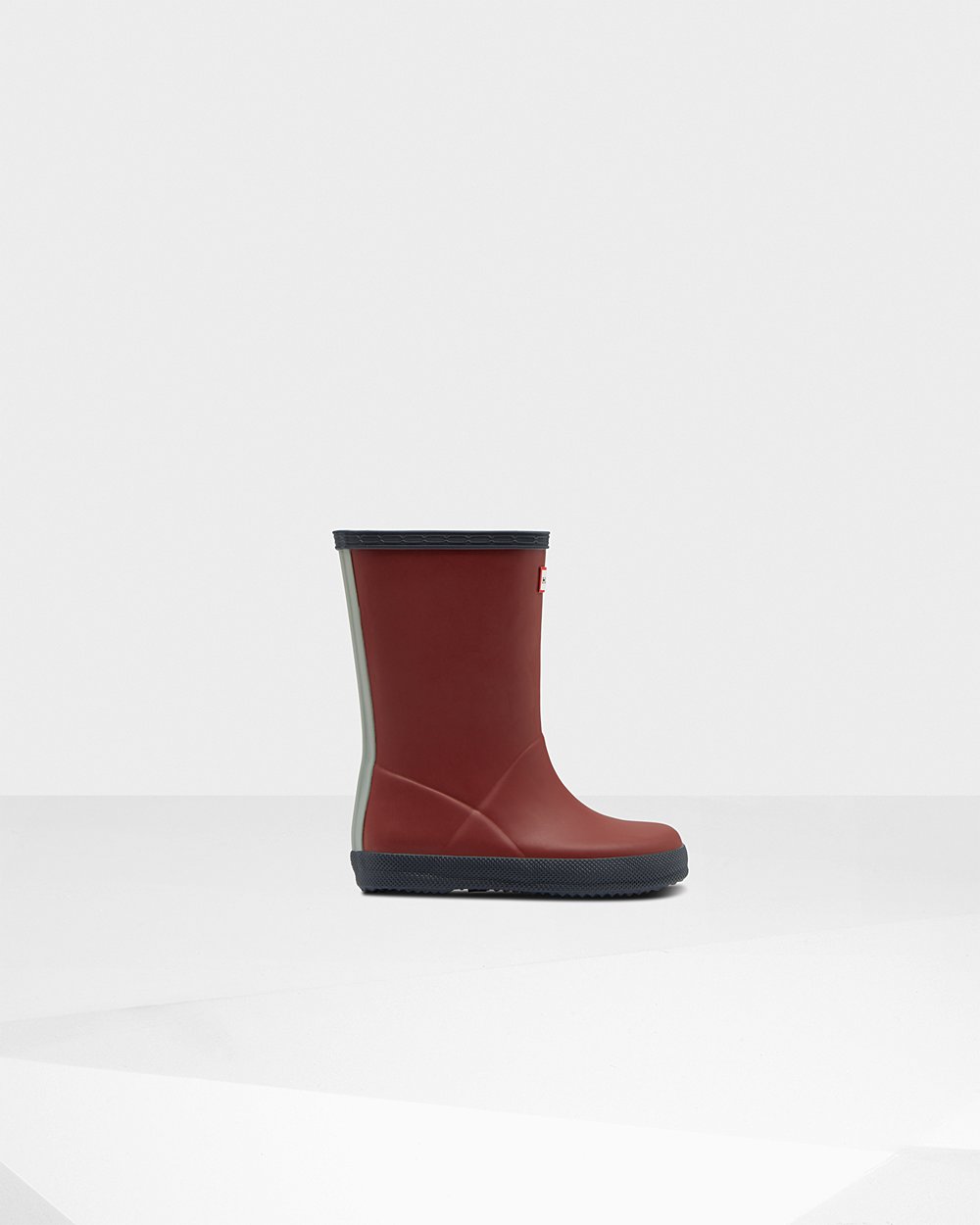 Regenlaarzen Kinderen - Hunter Original First Classic - Grijs Rood/Grijs - 27XGJFBRW